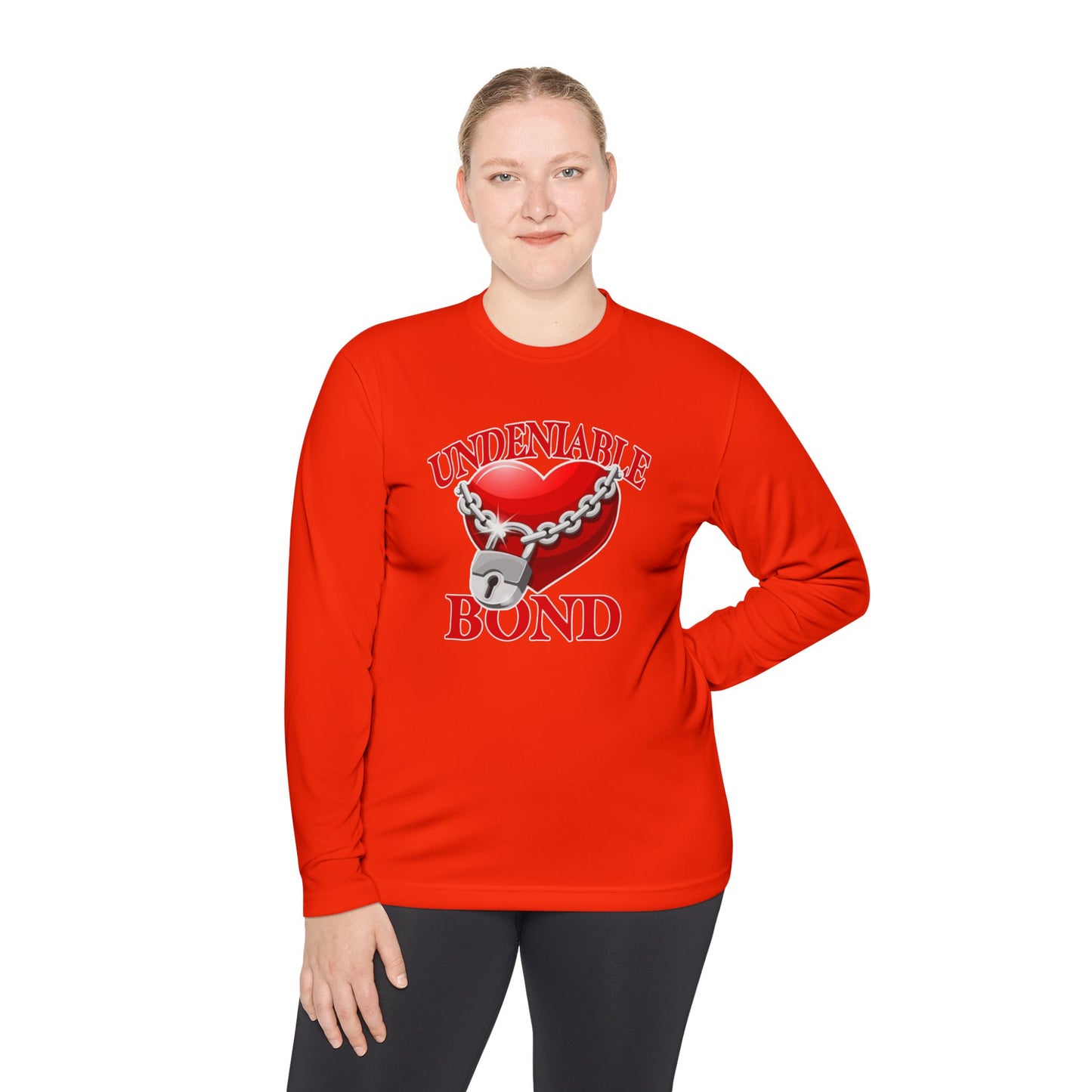 Undeniable Bond Unisex Lightweight Long Sleeve Tee - Undeniable Bond Design | Perfect for Love and Friendship Occasions