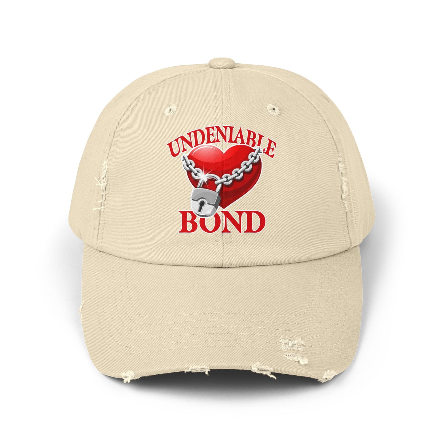 Unisex Distressed Cap - Love Heart Design