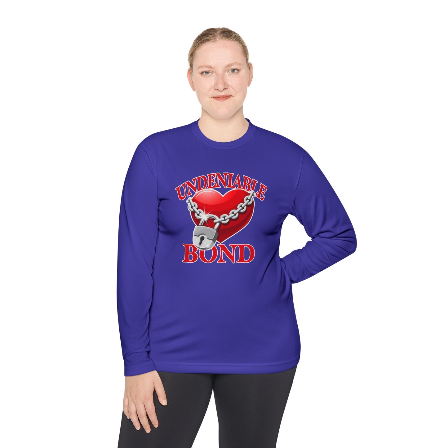 Undeniable Bond Unisex Lightweight Long Sleeve Tee - Undeniable Bond Design | Perfect for Love and Friendship Occasions