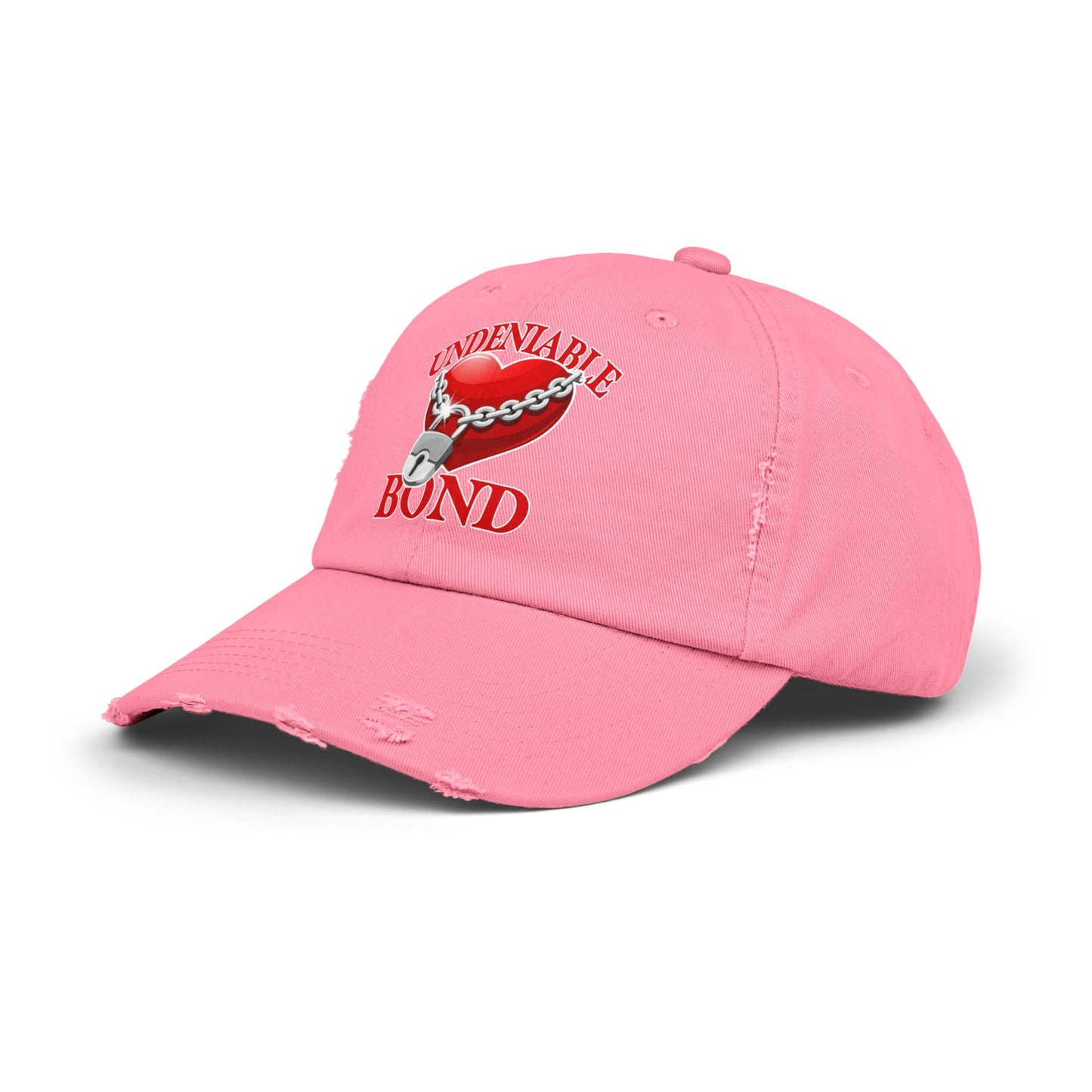 Unisex Distressed Cap - Love Heart Design