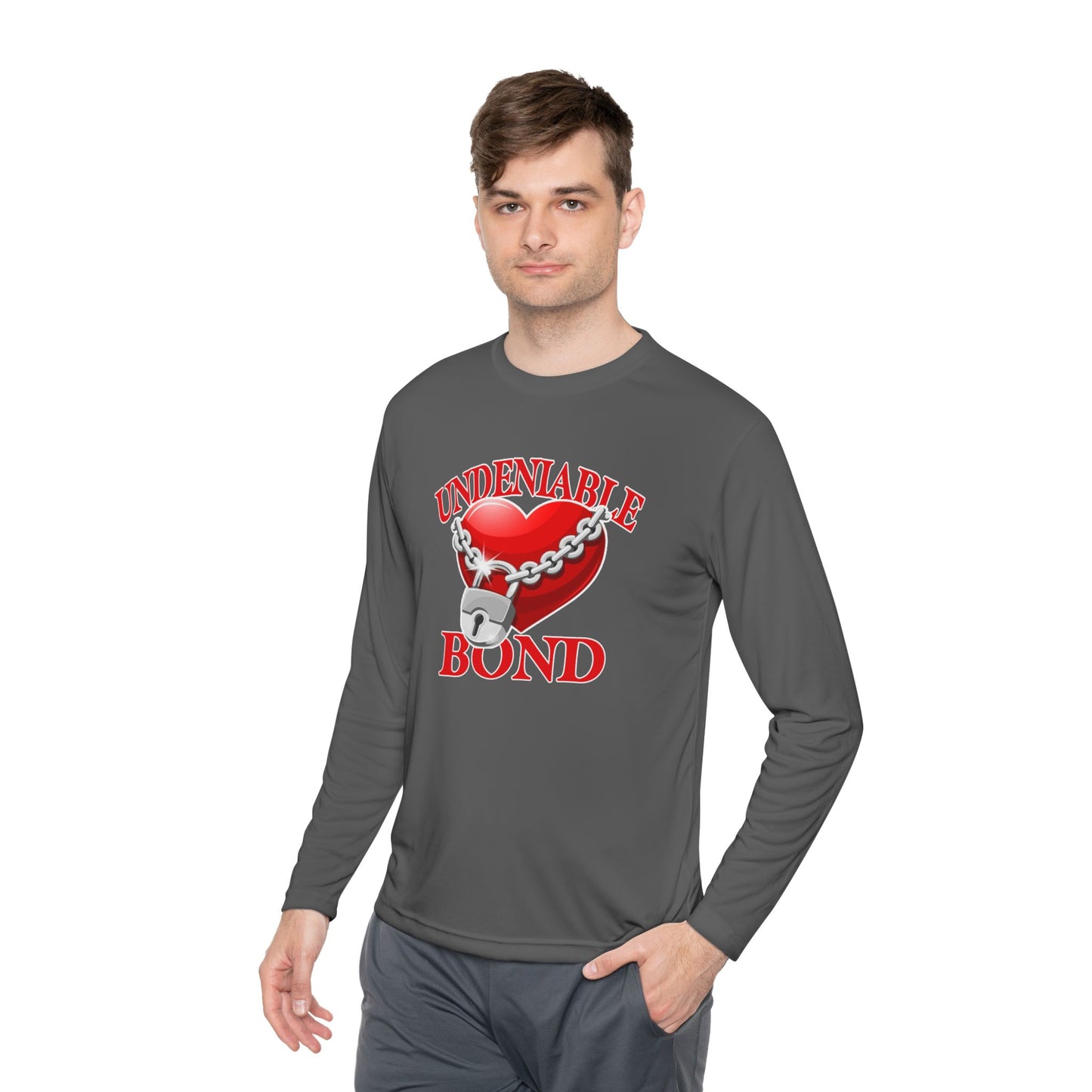 Undeniable Bond Unisex Lightweight Long Sleeve Tee - Undeniable Bond Design | Perfect for Love and Friendship Occasions