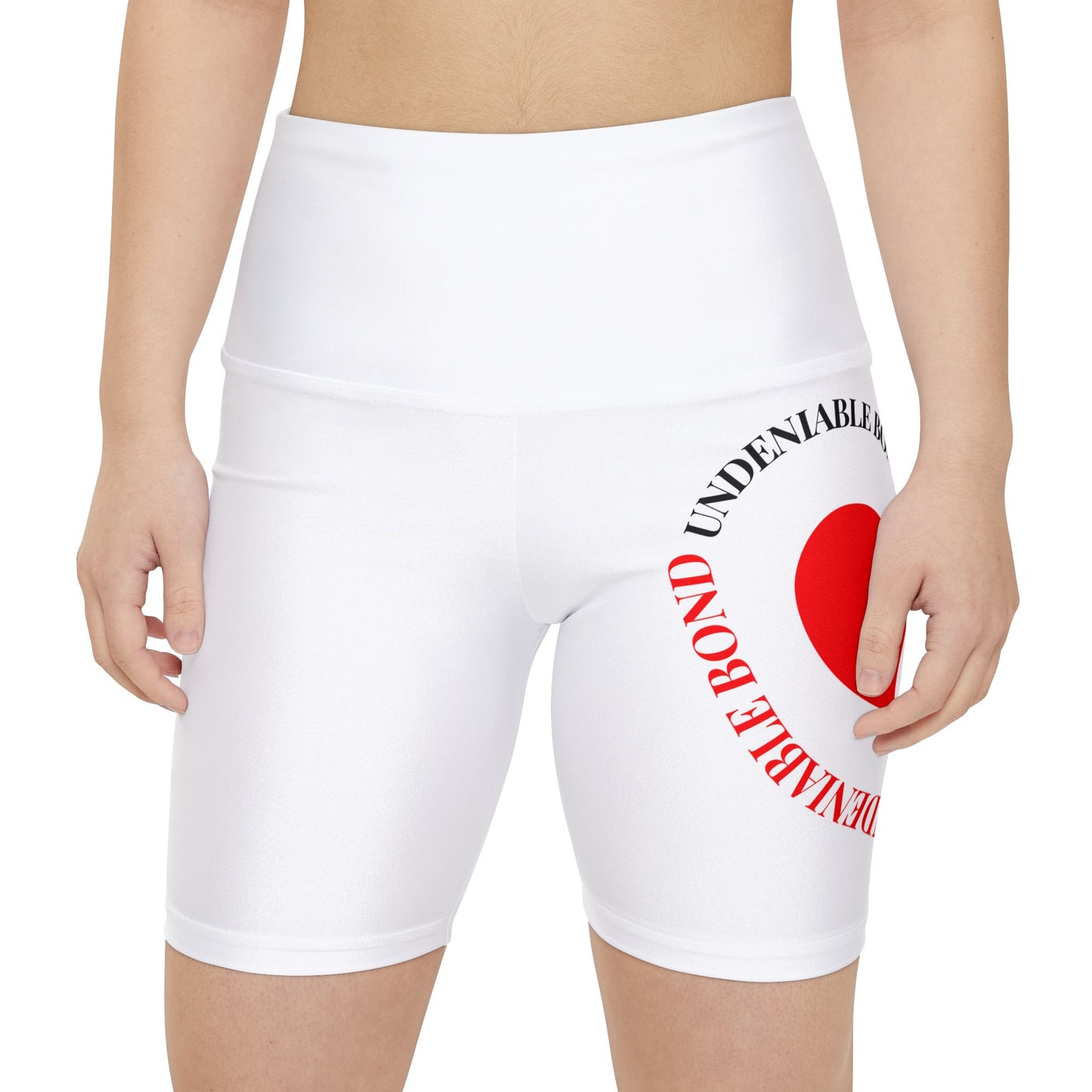 Undeniable Bond-Heart Design Women's Workout Shorts - Undeniable Bond