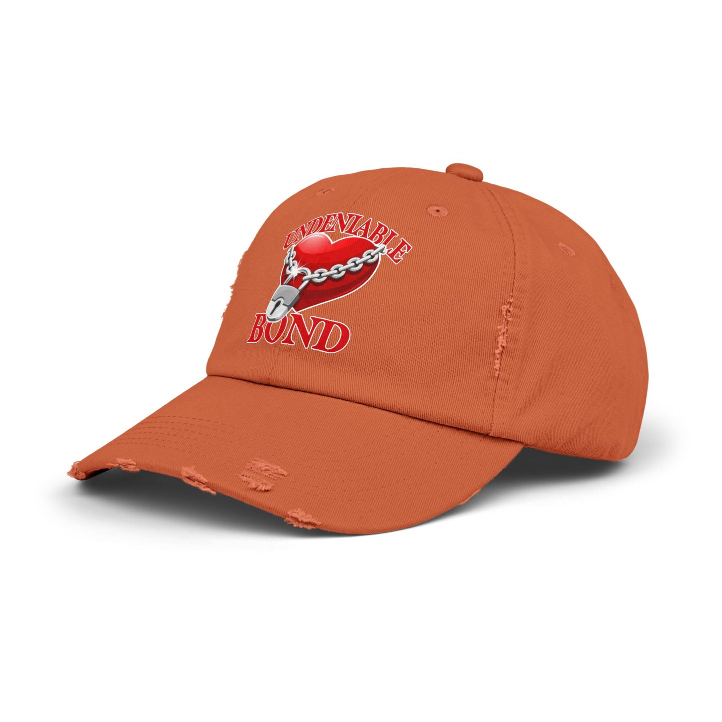 Unisex Distressed Cap - Love Heart Design