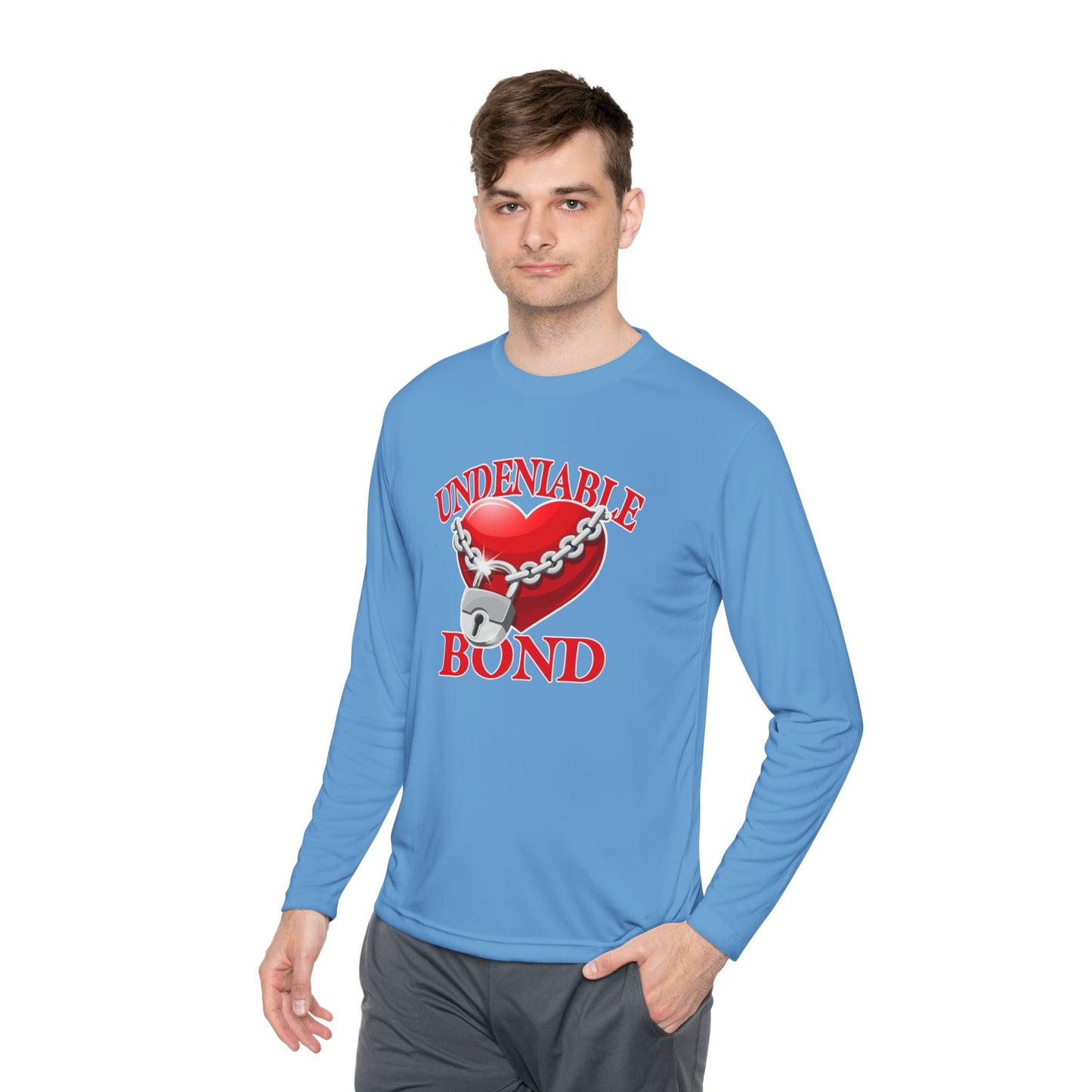 Undeniable Bond Unisex Lightweight Long Sleeve Tee - Undeniable Bond Design | Perfect for Love and Friendship Occasions