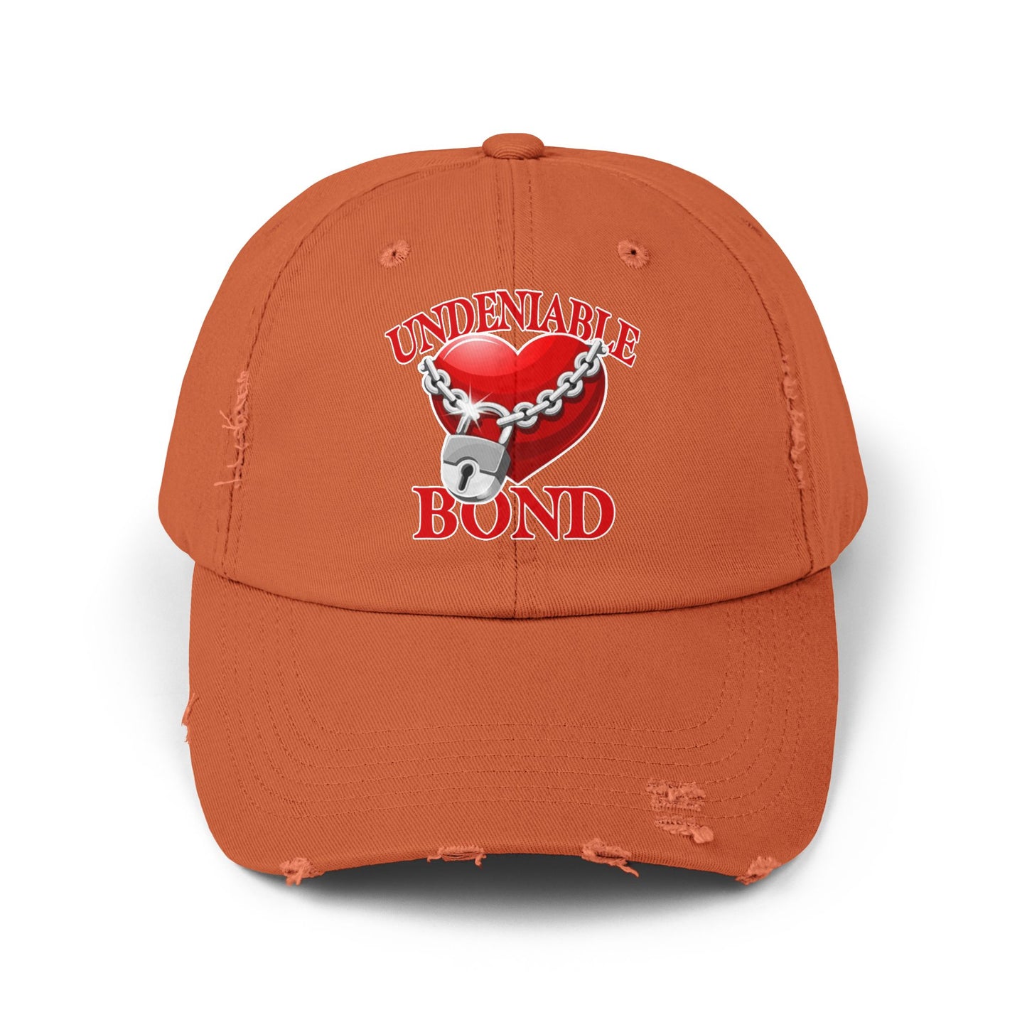 Unisex Distressed Cap - Love Heart Design