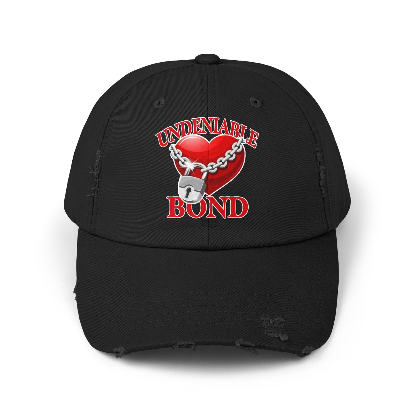 Unisex Distressed Cap - Love Heart Design