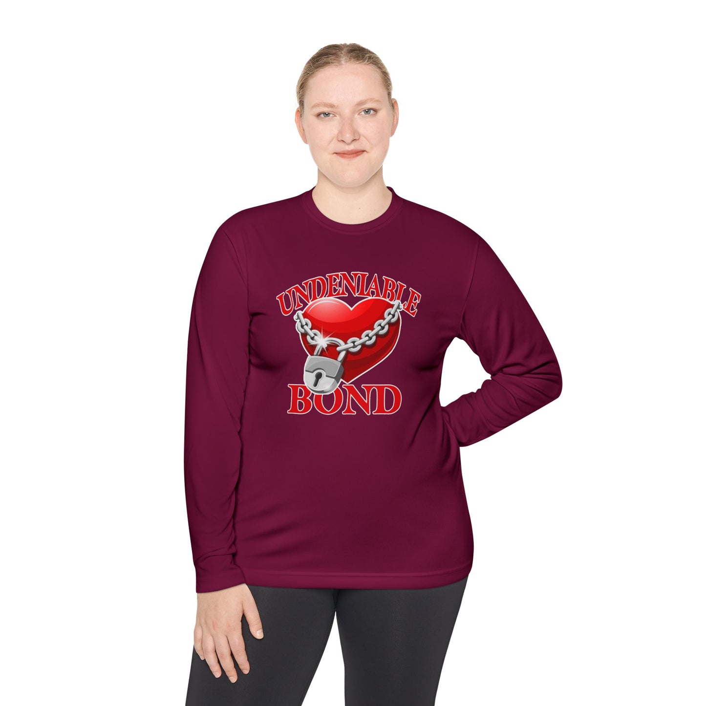 Undeniable Bond Unisex Lightweight Long Sleeve Tee - Undeniable Bond Design | Perfect for Love and Friendship Occasions