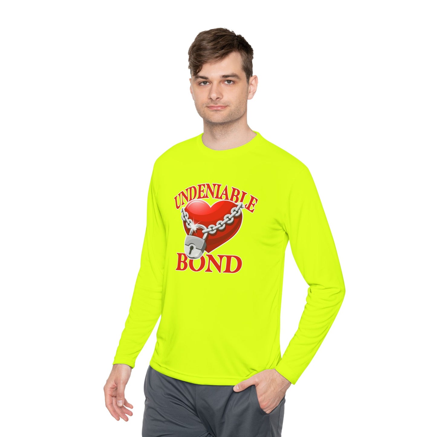 Undeniable Bond Unisex Lightweight Long Sleeve Tee - Undeniable Bond Design | Perfect for Love and Friendship Occasions