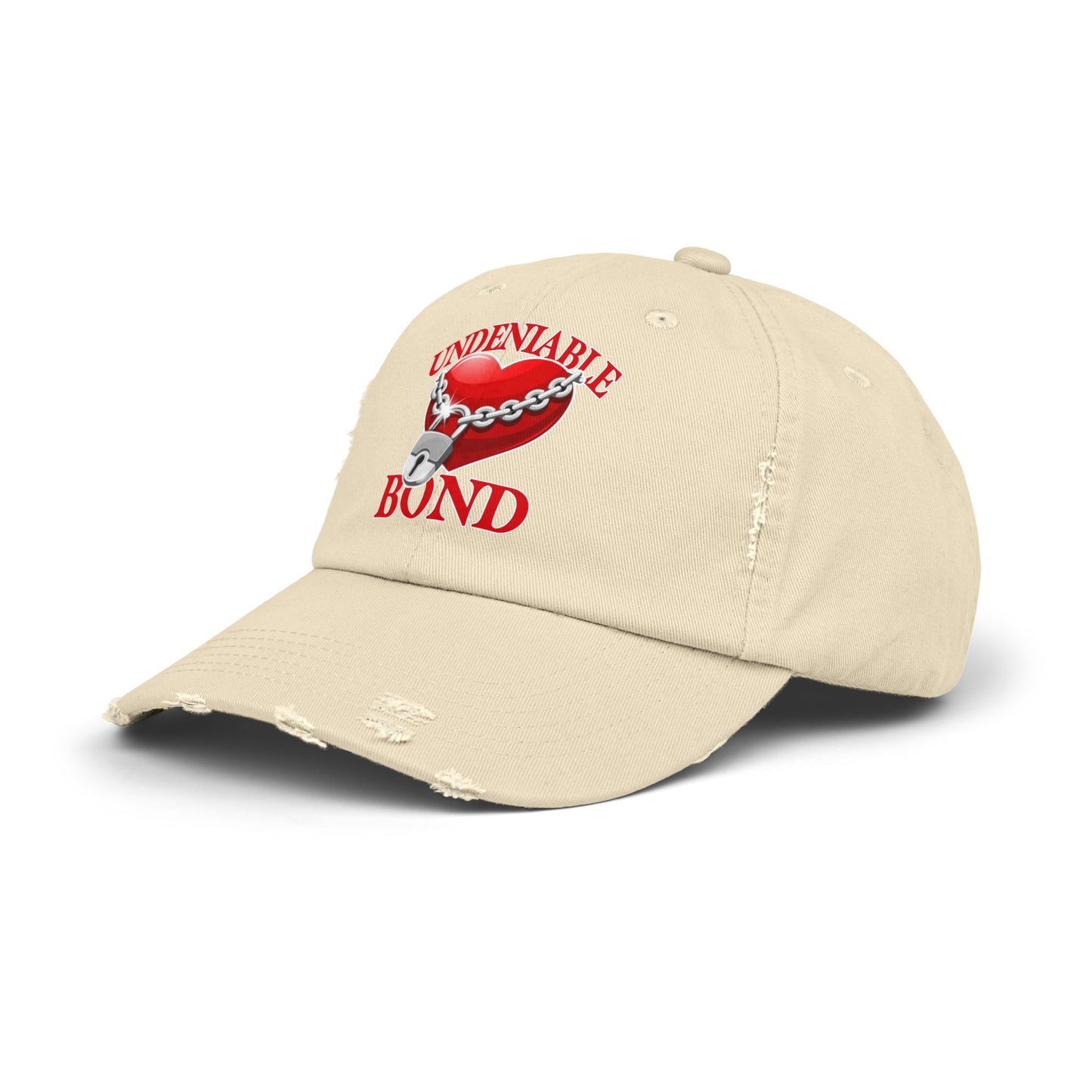 Unisex Distressed Cap - Love Heart Design