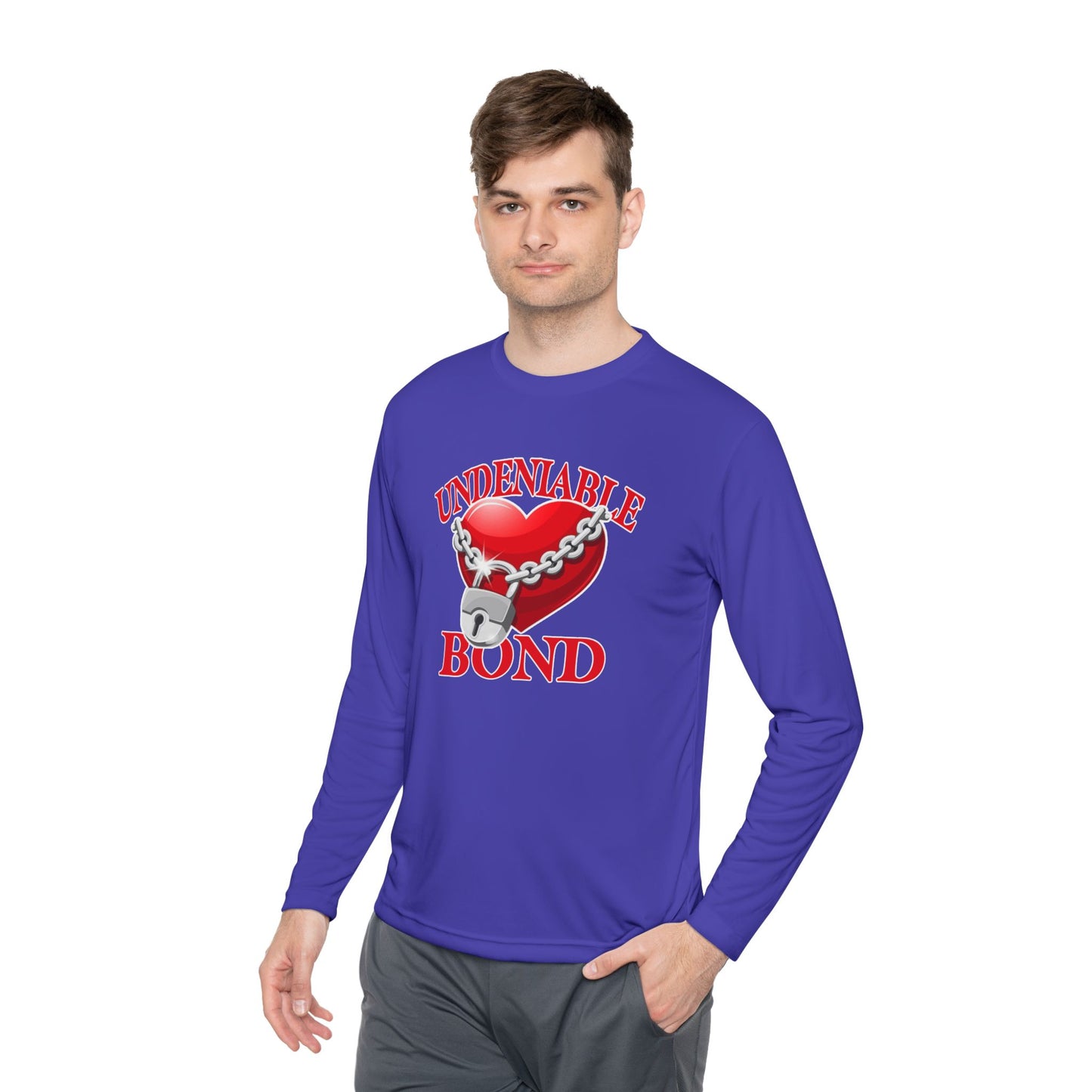 Undeniable Bond Unisex Lightweight Long Sleeve Tee - Undeniable Bond Design | Perfect for Love and Friendship Occasions