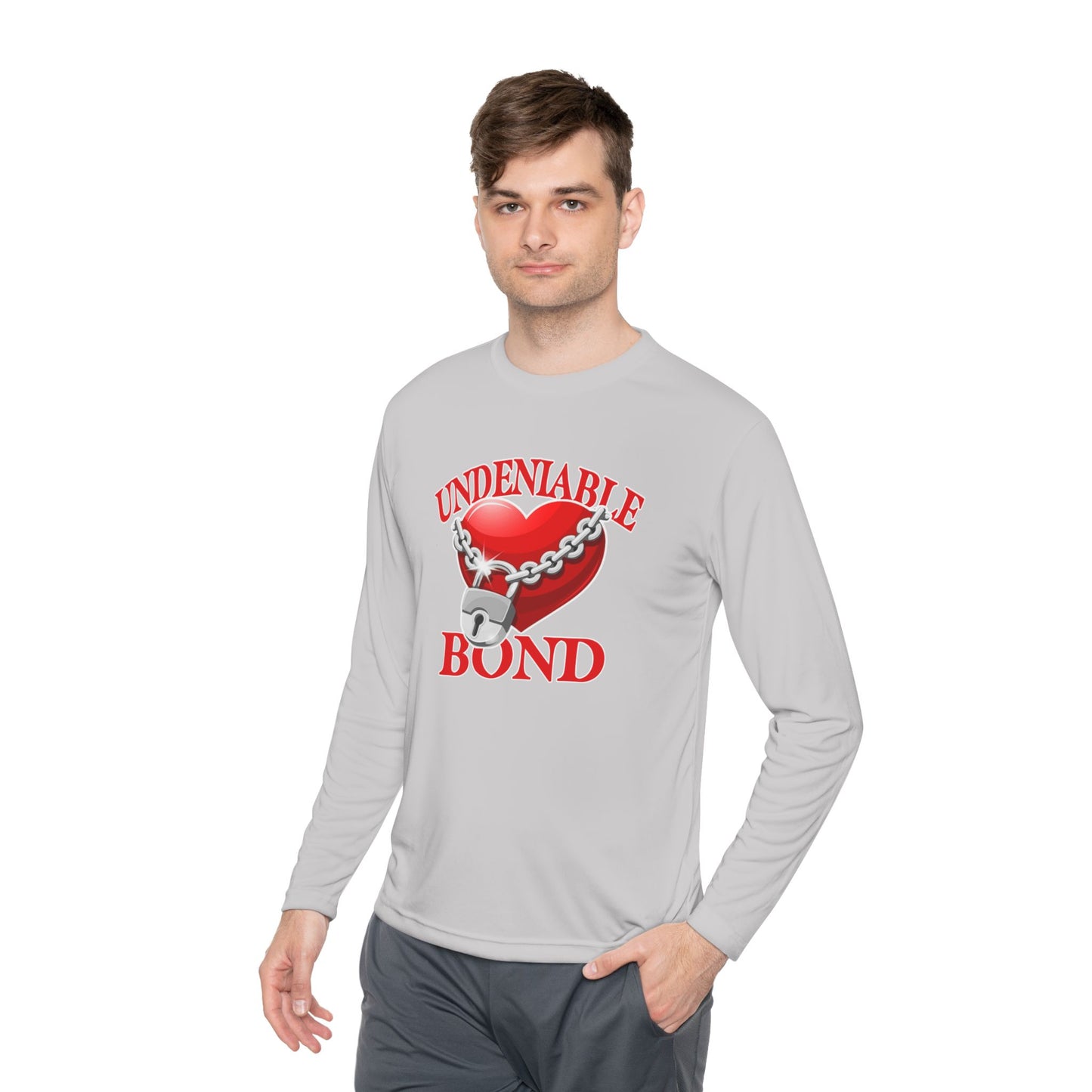 Undeniable Bond Unisex Lightweight Long Sleeve Tee - Undeniable Bond Design | Perfect for Love and Friendship Occasions