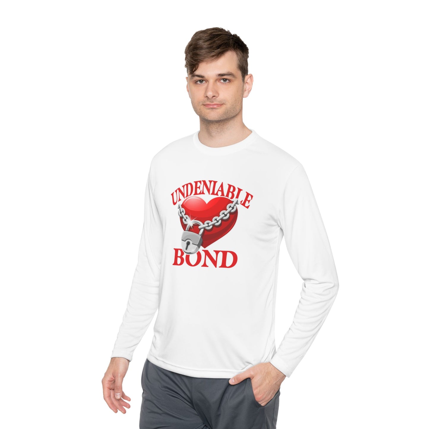 Undeniable Bond Unisex Lightweight Long Sleeve Tee - Undeniable Bond Design | Perfect for Love and Friendship Occasions