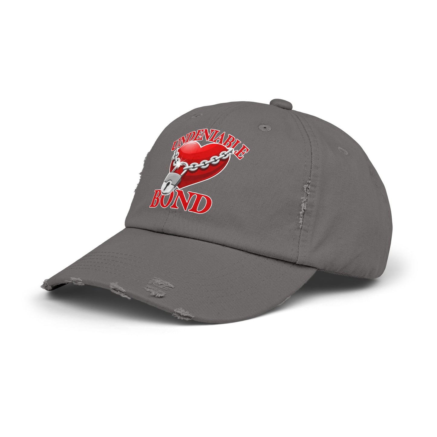 Unisex Distressed Cap - Love Heart Design