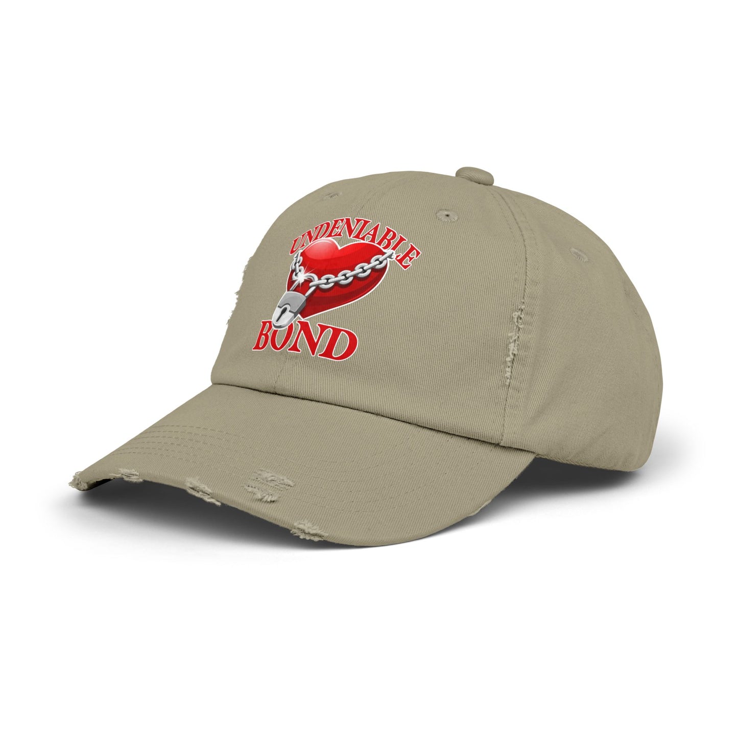Unisex Distressed Cap - Love Heart Design