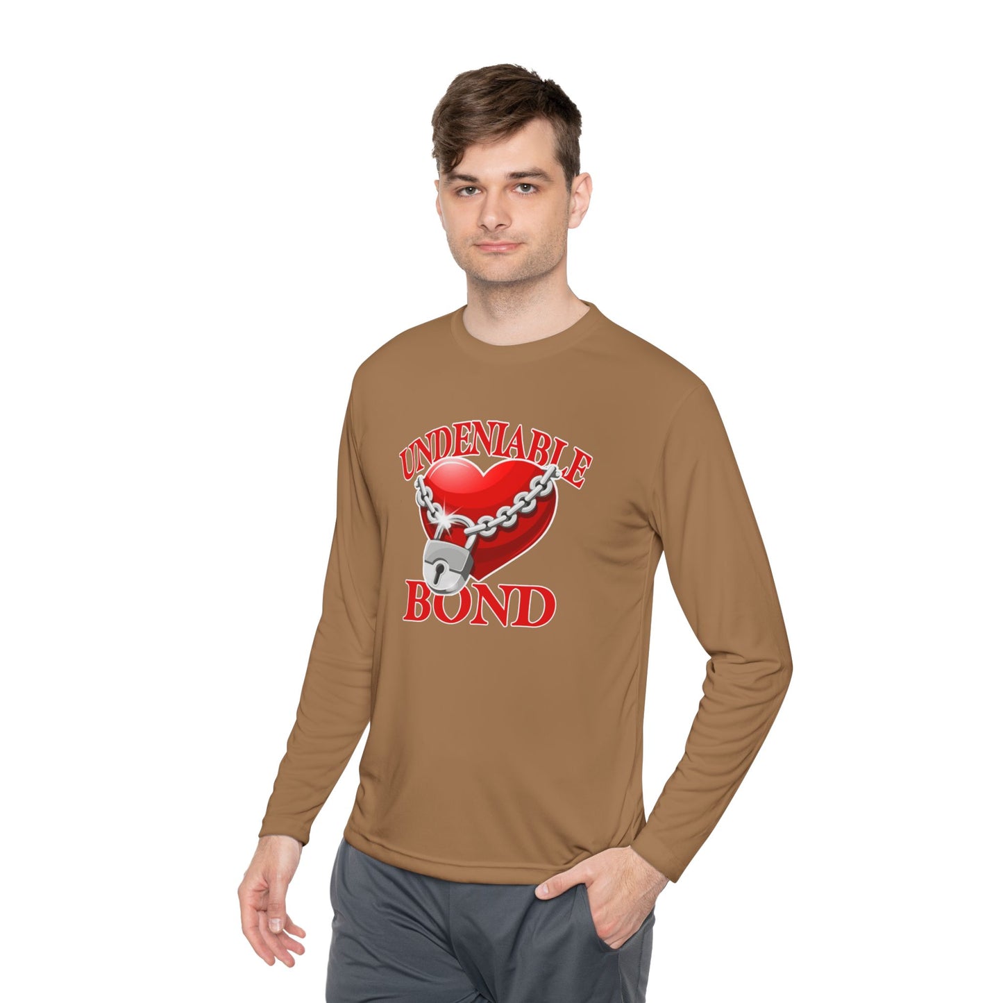 Undeniable Bond Unisex Lightweight Long Sleeve Tee - Undeniable Bond Design | Perfect for Love and Friendship Occasions