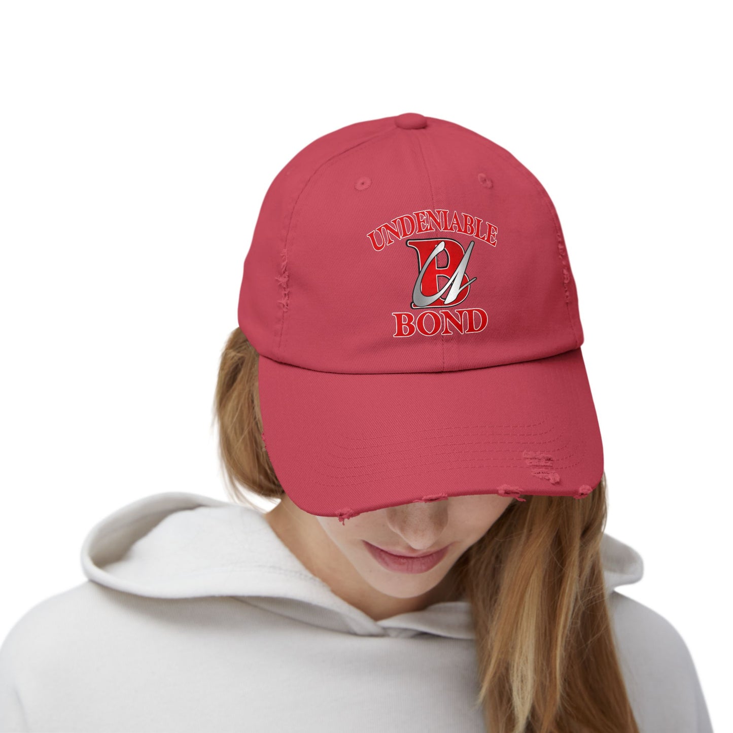 Unisex Distressed Heart Undeniable Bond Cap
