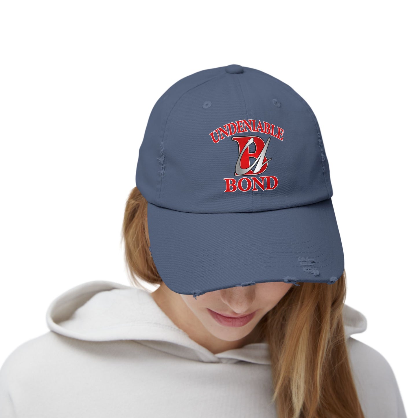 Unisex Distressed Heart Undeniable Bond Cap