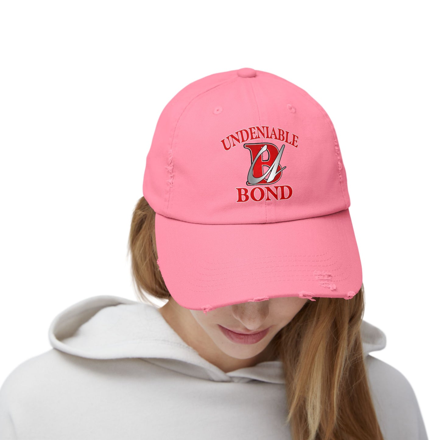 Unisex Distressed Heart Undeniable Bond Cap